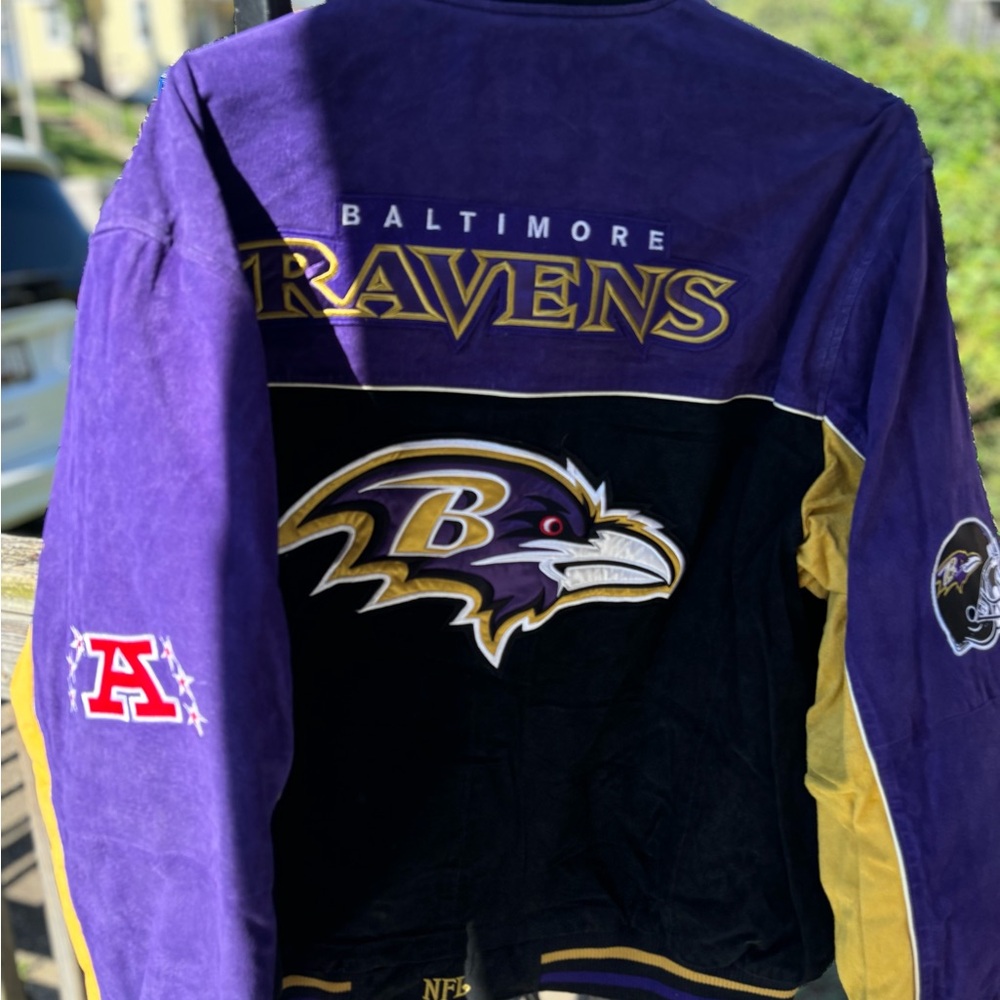 3X New With Tags Baltimore Ravens NFL Seude Jacket